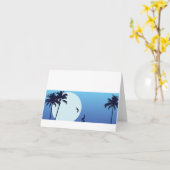 サンタ・バーバラのMoonriseカスタマイズ可能なNotecard カード (黄色い花)