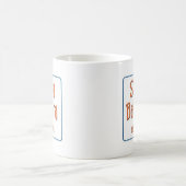 サンタ・バーバラカリフォルニアBlueBox コーヒーマグカップ (中央)