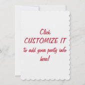 サンタ「パーティーポーパー」のクおもしろいリスマス招待状 招待状 (裏面)