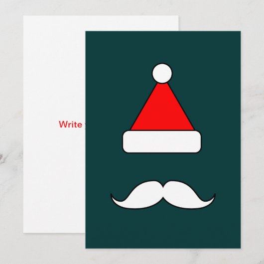 サンタ・ヒゲ シーズンカード (正面/裏面)