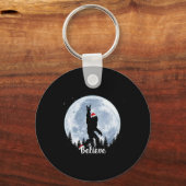 サンタ・ビッグフット・クリスマスロック転がサスカッチベリーヴ キーホルダー (正面)