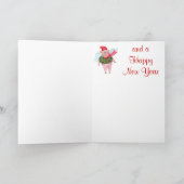 サンタ・ピグの聖飛んでいる降誕祭お目出度う シーズンカード (内部)