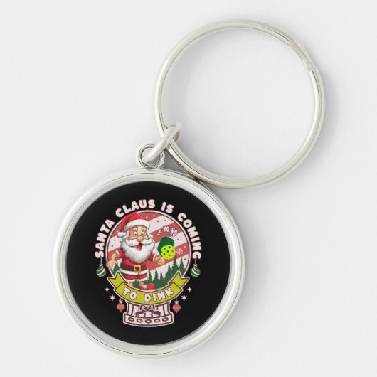 サンタ ピックルボール クリスマス, おもしろサンタ キーホルダー (正面)