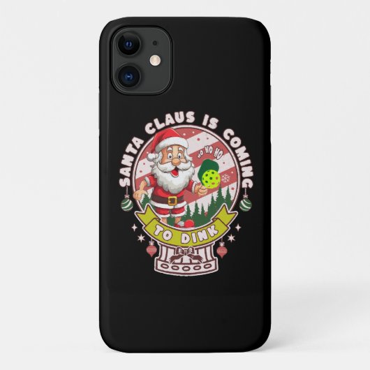 サンタ ピックルボール クリスマス, おもしろ サンタクロース  Case-Mate iPhoneケース (裏面)