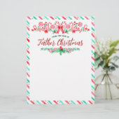 サンタ・ファーザー・クリスマスウォーター・カラーのデスクから レターヘッド (スタンド正面)