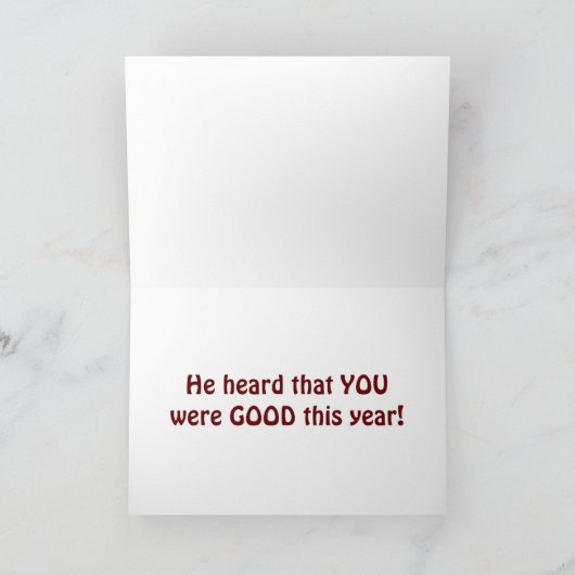 サンタ·フェインティ-今年は君がいいと聞いた！ シーズンカード (内部)