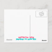 サンタ・フェ地球上の平和 ポストカード (裏面)