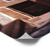 サンタ・フェ・ニューメキシコ、サン・ミゲル・ミッション ポスター (角)