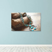 サンタ・フェ，ニューメキシコ。宇佐 キャンバスプリント (インサイチュ (ウッドフロア))