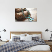 サンタ・フェ，ニューメキシコ。宇佐 キャンバスプリント (インサイチュ (寝室))