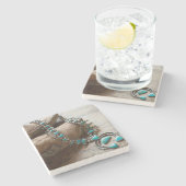 サンタ・フェ，ニューメキシコ。宇佐 ストーンコースター (横)