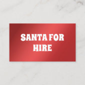 サンタ・フォー・レンタル・ジョーク 名刺 (正面)