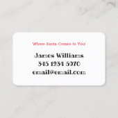 サンタ・フォー・レンタル 名刺 (裏面)