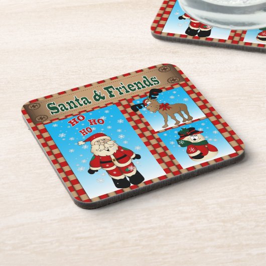 サンタ&フレンズのクリスマスジョイ コースター (左側)