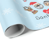 サンタ&フレンズ ラッピングペーパー (ロールコーナー)