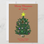 サンタ・ブルー・アイド・トナカイからの手紙 シーズンカード (裏面)