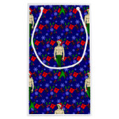 サンタ・ブロンド・メルマン醜いクリスマス・メルメイド・ギフト スモールペーパーバッグ (裏面)