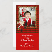 サンタ・プレイド・フォト・カード シーズンカード (正面/裏面)