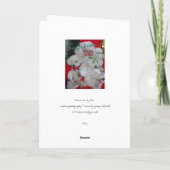 サンタ&プードルクリスマスカード シーズンカード (裏面)