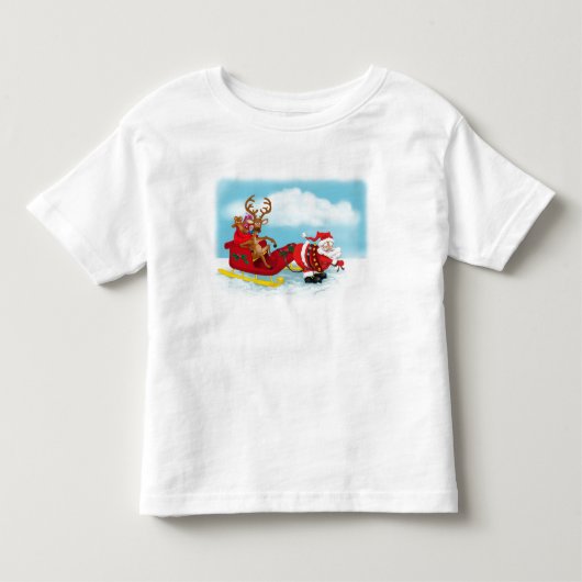 サンタ・プーリング・スリー トドラーTシャツ (正面)