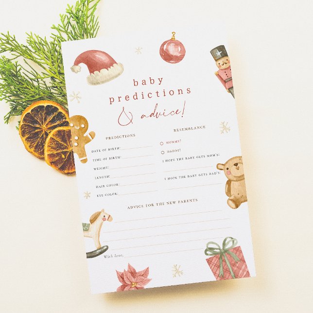 サンタ ベイビー シャワー 予測とアドバイス ゲーム (クリエイターアップロード済み)