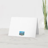 サンタ・ペリカン休日クリスマスカード。 サンキューカード (裏面)