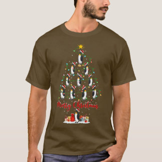 サンタ・ペンギン・クリスマにマッチするペンギンの鳥好き Tシャツ