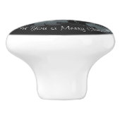 サンタ・ホを待ってる!ホー!ホー!ウィンターホリデー セラミックノブ (側面)