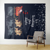 サンタ・ホを待ってる!ホー!ホー!ウィンターホリデー タペストリー (インサイチュ(横))