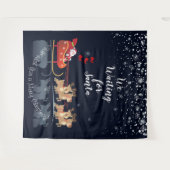 サンタ・ホを待ってる!ホー!ホー!ウィンターホリデー タペストリー (正面(横))