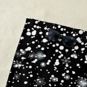 サンタ・ホを待ってる!ホー!ホー!ウィンターホリデー ビーチタオル (インサイチュ)