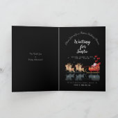 サンタ・ホを待ってる!ホー!ホー!ウィンターホリデー 招待状 (内部)