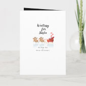 サンタ・ホを待ってる!ホー!ホー!ウィンターホリデー 招待状 (裏面)