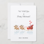 サンタ・ホを待ってる！ホー！ホー！ウィンターホリデー 招待状 (裏面)