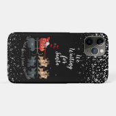 サンタ・ホを待ってる!ホー!ホー!ウィンターホリデー Case-Mate iPhoneケース (裏面(横))