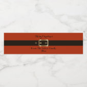 サンタ、ホホホホ、メリークリスマス ペットボトルラベル (シングルラベル)