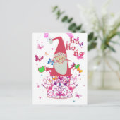 サンタ・ホホホ!ラブリーインフィニティバタフライハガキ シーズンポストカード (スタンド正面)