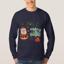 サンタ ホリデー ギフト Tシャツ 夫用 – クリスマス