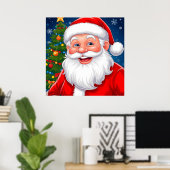 🎅 サンタ ホリデー ジョイ グロー ホーム スタイル 🎄 ポスター (ホームオフィス)