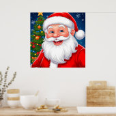 🎅 サンタ ホリデー ジョイ グロー ホーム スタイル 🎄 ポスター (キッチン)