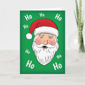 サンタ（ホ、ホ、ホ） カード (正面)