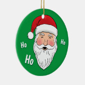 サンタ(ホ、ホ、ホ) セラミックオーナメント (右)
