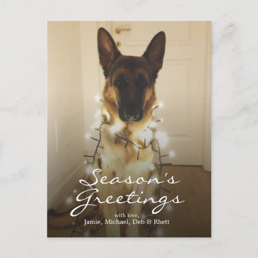 サンタ・ポーズって言った？ シーズンポストカード (正面)