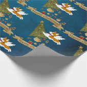 サンタ・ポーズの聖降誕祭お目出度う！ ラッピングペーパー (角)