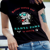サンタ・ポーズは来ヴィンテージ・クリスマス Tシャツ