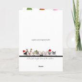 サンタ・ポーズ来はクリスマスに行く カード (裏面)