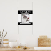 サンタ・ポーズ来はクリスマスに行く ポスター (キッチン)