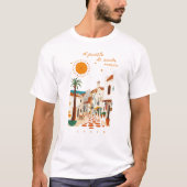 サンタ マリア・スペインの白い町、衣類 Tシャツ (正面)