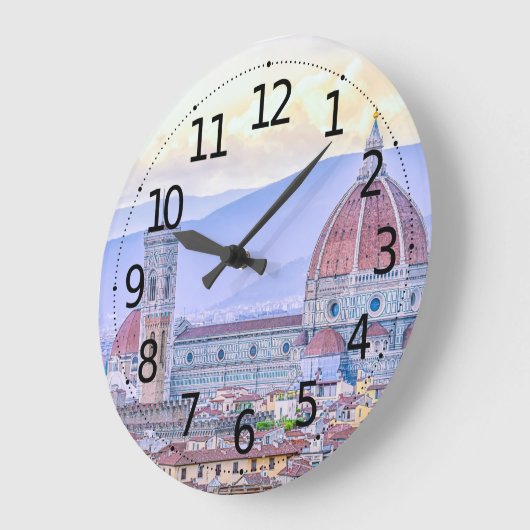 サンタ·マリア·デル·フィオーレの大聖堂| ラージ壁時計 (傾斜)