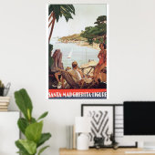 サンタ・マルゲリータ・リグーレ・ヴィンテージ旅行ポスター ポスター (ホームオフィス)